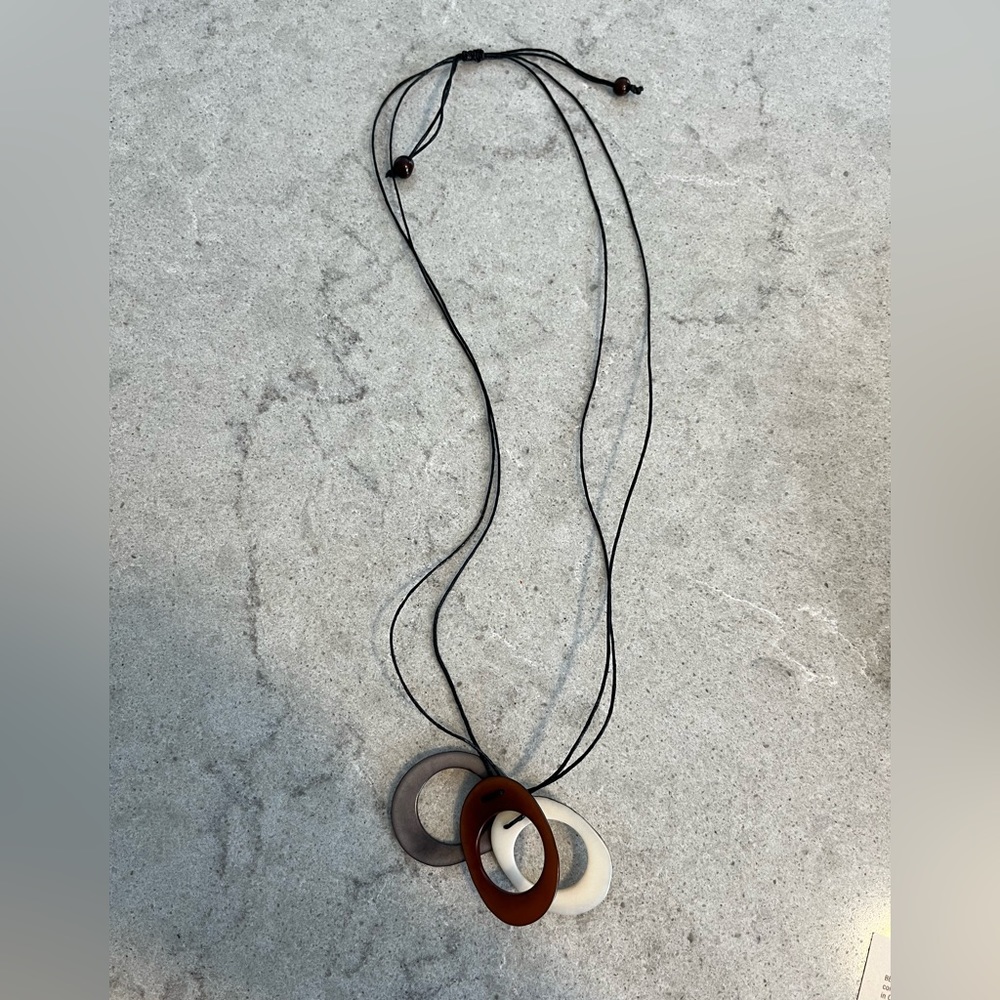 Fair trade-empowering women made necklace.